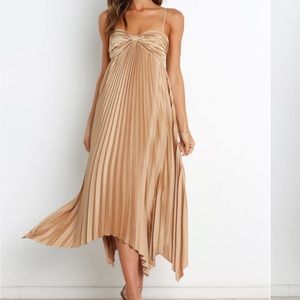 Gold Petal & Pup Dress